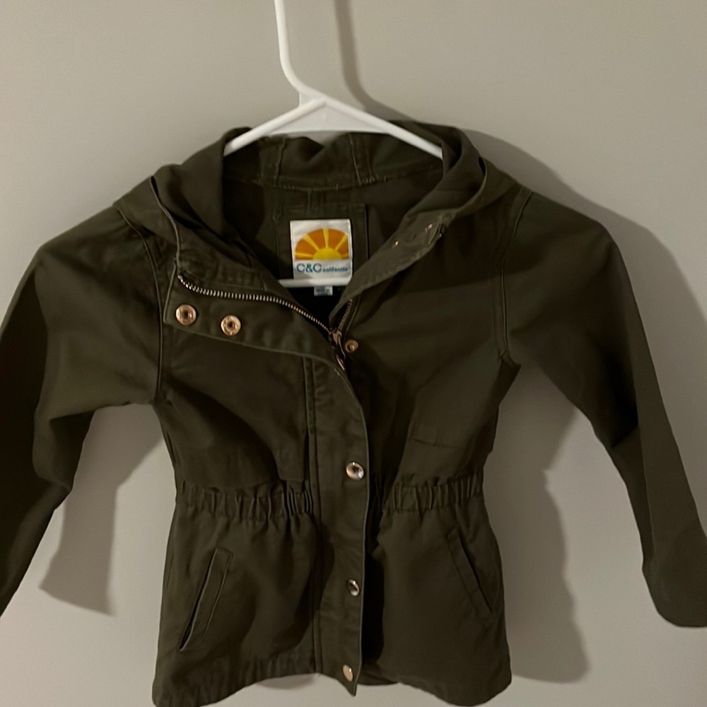 Girls fall hooded jacket